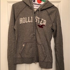 Hollister zip-up sweater
